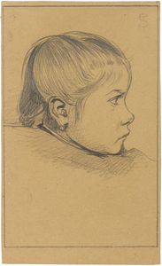 Telemaco Signorini - Profilo di bambina