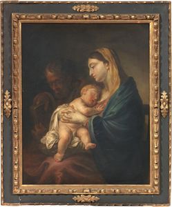 Scuola emiliana fine XVII secolo - Sacra Famiglia