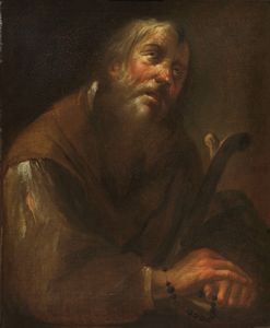 Scuola genovese del XVII secolo - Sant'Antonio Abate