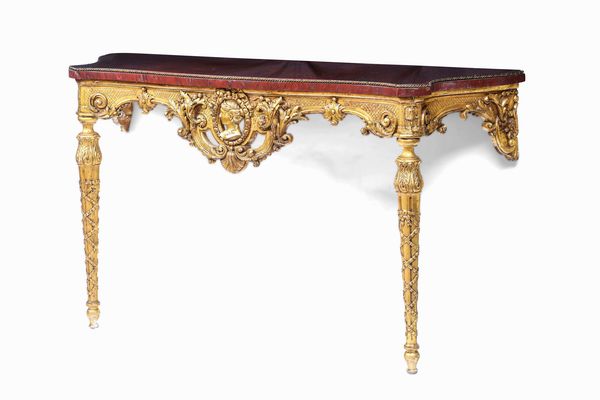 Consolle in legno intagliato e dorato. XIX-XX secolo  - Asta Dimore italiane - Associazione Nazionale - Case d'Asta italiane