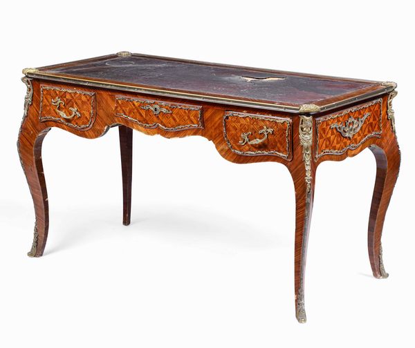 Diplomatica lastronata ed intarsiata a motivi geometrici in varie essenze. XIX-XX secolo  - Asta Dimore italiane - Associazione Nazionale - Case d'Asta italiane