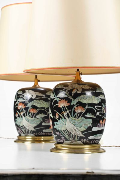 Coppia di vasi in porcellana. Cina XX secolo  - Asta Dimore italiane - Associazione Nazionale - Case d'Asta italiane