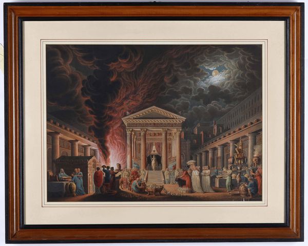 Scuola neoclassica del XIX secolo Scena di sacrificio  - Asta Dimore italiane - Associazione Nazionale - Case d'Asta italiane