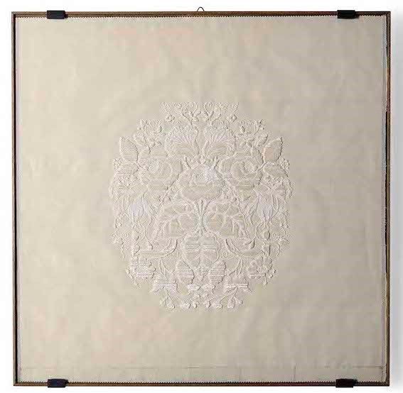 Lotto di cinque tessuti in cornice  - Asta Dimore italiane - Associazione Nazionale - Case d'Asta italiane