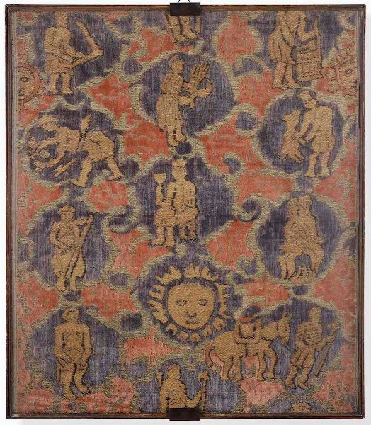 Lotto di cinque tessuti  - Asta Dimore italiane - Associazione Nazionale - Case d'Asta italiane