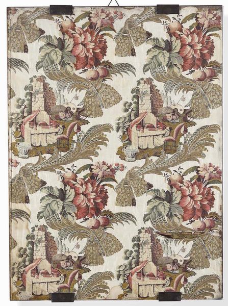 Lotto di cinque tessuti  - Asta Dimore italiane - Associazione Nazionale - Case d'Asta italiane