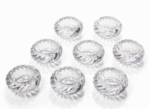 Otto posacenere in cristallo Baccarat  - Asta Dimore italiane - Associazione Nazionale - Case d'Asta italiane