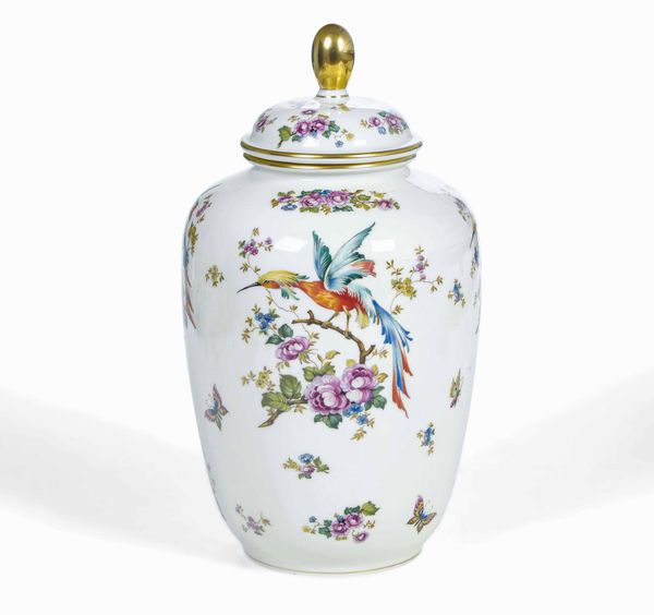 Potiche<BR>Germania, Manifattura bavarese, seconda met del XX secolo  - Asta Dimore italiane - Associazione Nazionale - Case d'Asta italiane