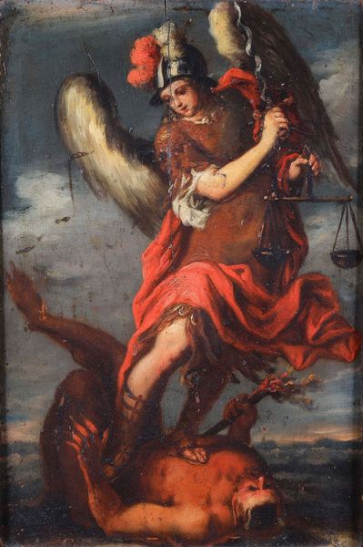 Scuola del XVIII secolo Arcangelo Michele  - Asta Dimore italiane - Associazione Nazionale - Case d'Asta italiane