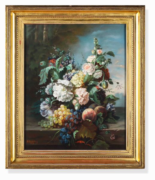 B. Barthelemy (XIX-XX secolo) Natura morta, 1869  - Asta Dimore italiane - Associazione Nazionale - Case d'Asta italiane