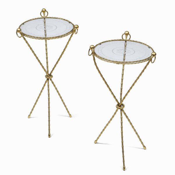 Coppia di tavolini da salotto a canne di bamb, XX secolo  - Asta Dimore italiane - Associazione Nazionale - Case d'Asta italiane