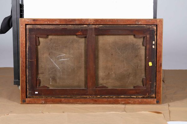 Scuola del XVIII secolo Paesaggio fluviale con pescatori e contadini  - Asta Dimore italiane - Associazione Nazionale - Case d'Asta italiane