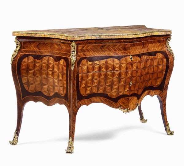 Importante com lastronato ed intarsiato a marqueterie. Roma met XVIII secolo  - Asta Dimore italiane - Associazione Nazionale - Case d'Asta italiane