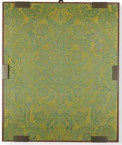 Lotto di cinque tessuti in cornice  - Asta Dimore italiane - Associazione Nazionale - Case d'Asta italiane