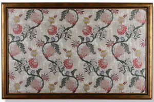 Lotto di tre tessuti in cornice  - Asta Dimore italiane - Associazione Nazionale - Case d'Asta italiane