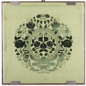 Lotto di cinque tessuti in cornice  - Asta Dimore italiane - Associazione Nazionale - Case d'Asta italiane