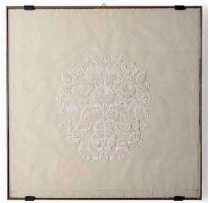 Lotto di cinque tessuti in cornice  - Asta Dimore italiane - Associazione Nazionale - Case d'Asta italiane