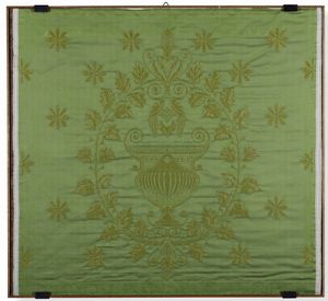 Lotto di cinque tessuti in cornice  - Asta Dimore italiane - Associazione Nazionale - Case d'Asta italiane