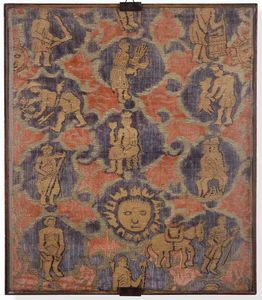 Lotto di cinque tessuti  - Asta Dimore italiane - Associazione Nazionale - Case d'Asta italiane