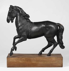 Plasticatore francese del XIX-XX secolo Cavallo  - Asta Dimore italiane - Associazione Nazionale - Case d'Asta italiane