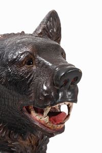 Portaombrelli a guisa di orso foresta nera. Legno scolpito. Brienz, Svizzera, XIX-XX secolo  - Asta Dimore italiane - Associazione Nazionale - Case d'Asta italiane