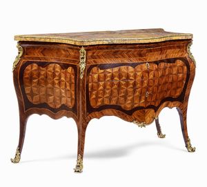 Importante com lastronato ed intarsiato a marqueterie. Roma met XVIII secolo  - Asta Dimore italiane - Associazione Nazionale - Case d'Asta italiane