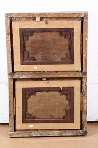 Scuola del XVII-XVIII secolo Paesaggi fluviali con figure  - Asta Dimore italiane - Associazione Nazionale - Case d'Asta italiane