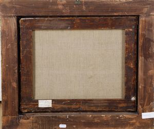 Scuola del XVII-XVIII secolo Paesaggio fluviale con rovine e contadini  - Asta Dimore italiane - Associazione Nazionale - Case d'Asta italiane