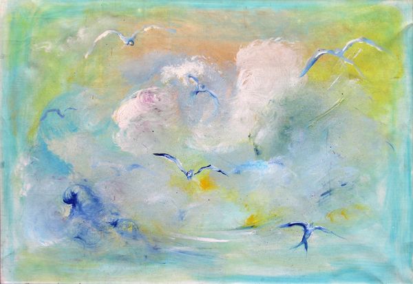 Ernesto Treccani : Rondini in cielo  - Asta Arte Moderna e Contemporanea - Associazione Nazionale - Case d'Asta italiane