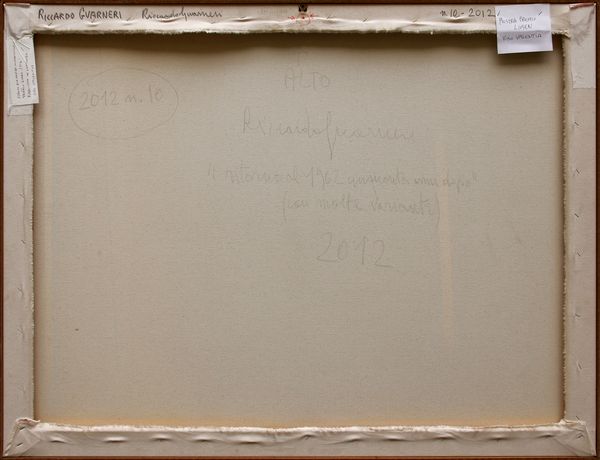 RICCARDO GUARNERI : Ritorno al 1962 cinquant'anni dopo  - Asta Arte Moderna e Contemporanea - Associazione Nazionale - Case d'Asta italiane