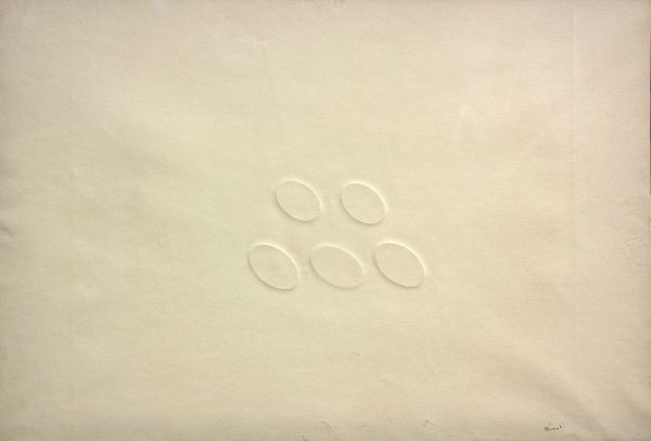 Turi Simeti : Cinque ovali  - Asta Arte Moderna e Contemporanea - Associazione Nazionale - Case d'Asta italiane