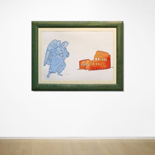 RENATO MAMBOR : Angelo e Colosseo  - Asta Arte Moderna e Contemporanea - Associazione Nazionale - Case d'Asta italiane