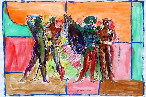 Dario Fo : Senza titolo  - Asta Arte Moderna e Contemporanea - Associazione Nazionale - Case d'Asta italiane