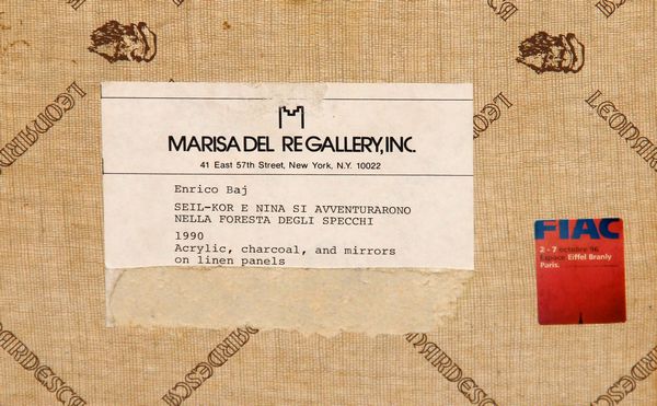 ENRICO BAJ : Nella foresta degli specchi (Seil-Kor e Nina si avventurarono nella foresta degli specchi)  - Asta Arte Moderna e Contemporanea - Associazione Nazionale - Case d'Asta italiane
