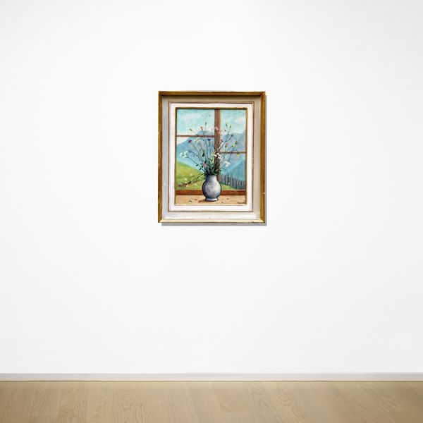 FIORENZO TOMEA : Fiori e finestra  - Asta Arte Moderna e Contemporanea - Associazione Nazionale - Case d'Asta italiane