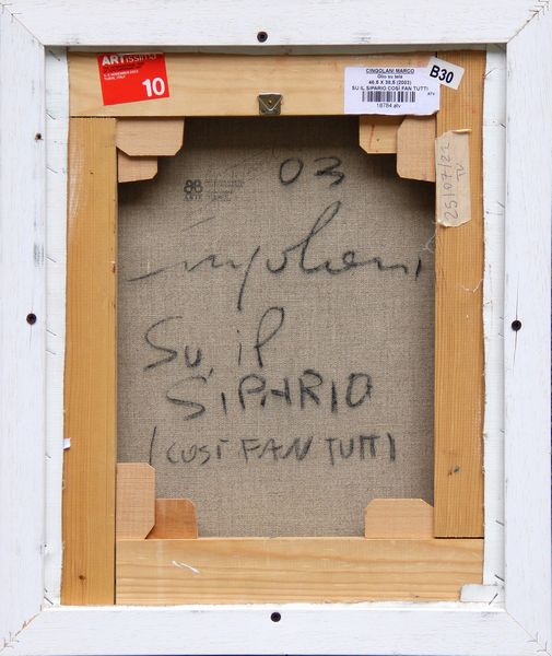 Marco Cingolani : Su il sipario cos fan tutti  - Asta Arte Moderna e Contemporanea - Associazione Nazionale - Case d'Asta italiane