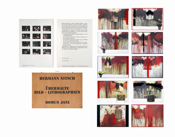 Hermann Nitsch : Ubermalte Bild - Lithographien, Domus Jani  - Asta Arte Moderna e Contemporanea - Associazione Nazionale - Case d'Asta italiane