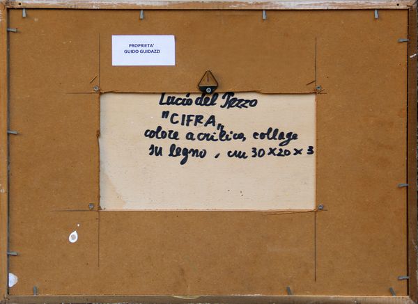 LUCIO DEL PEZZO : Cifra  - Asta Arte Moderna e Contemporanea - Associazione Nazionale - Case d'Asta italiane