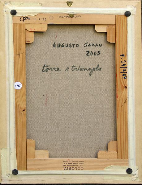 Augusto Garau : Torre e triangolo  - Asta Arte Moderna e Contemporanea - Associazione Nazionale - Case d'Asta italiane