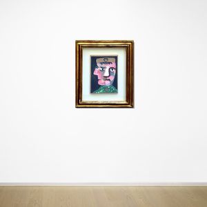 ENRICO BAJ : Doppia testa  - Asta Arte Moderna e Contemporanea - Associazione Nazionale - Case d'Asta italiane