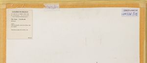 Pier Paolo Calzolari : Brosses  - Asta Arte Moderna e Contemporanea - Associazione Nazionale - Case d'Asta italiane