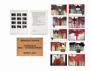 Hermann Nitsch - Ubermalte Bild - Lithographien, Domus Jani