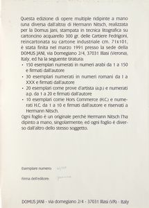 Hermann Nitsch : Ubermalte Bild - Lithographien, Domus Jani  - Asta Arte Moderna e Contemporanea - Associazione Nazionale - Case d'Asta italiane