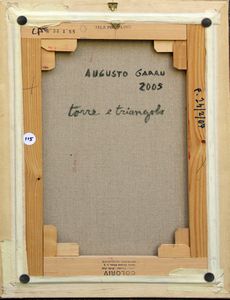 Augusto Garau : Torre e triangolo  - Asta Arte Moderna e Contemporanea - Associazione Nazionale - Case d'Asta italiane