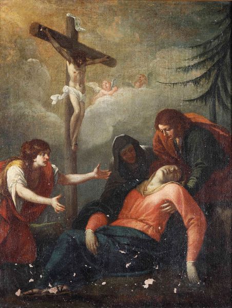 Gaspare Antonio Baroni Cavalcabò, Attribuito a : Calvario  - Asta Dipinti Antichi - Associazione Nazionale - Case d'Asta italiane