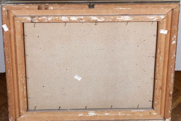 Scuola del XIX secolo Paesaggio fluviale  - Asta Dipinti Antichi - Associazione Nazionale - Case d'Asta italiane