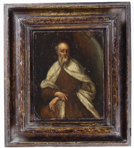 Scuola del XVII secolo Ritratto di anziano  - Asta Dipinti Antichi - Associazione Nazionale - Case d'Asta italiane