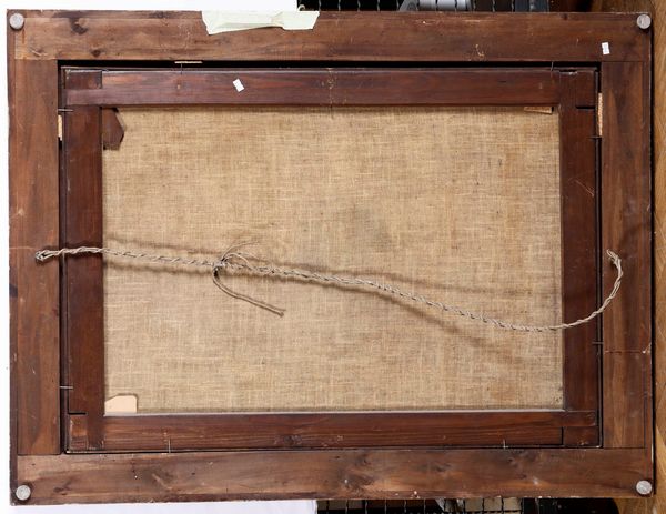 Scuola veneta del XVIII secolo Paesaggio con figure e rovine  - Asta Dipinti Antichi - Associazione Nazionale - Case d'Asta italiane