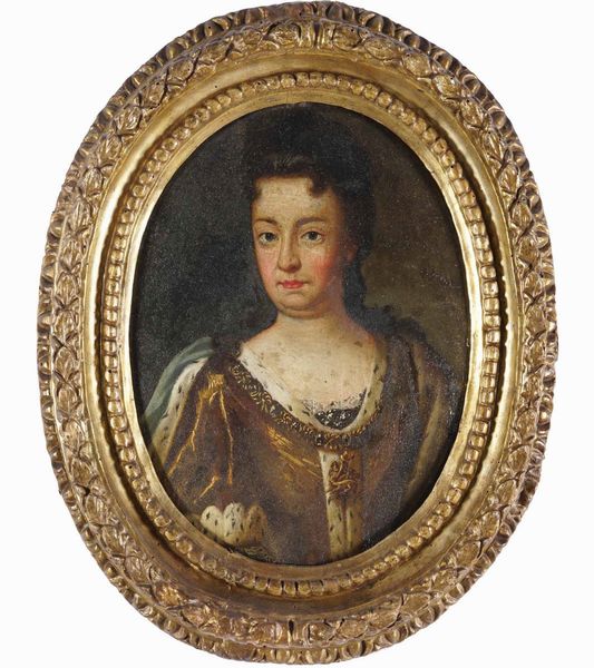 Scuola dl XVIII secolo Ritratto di gentildonna  - Asta Dipinti Antichi - Associazione Nazionale - Case d'Asta italiane