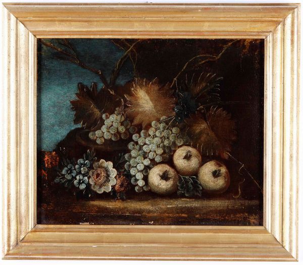 Scuola del XVIII secolo Natura morta con frutti  - Asta Dipinti Antichi - Associazione Nazionale - Case d'Asta italiane